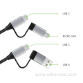 Hot Selling Splitter Type-C Micro Hooded Usb Cable